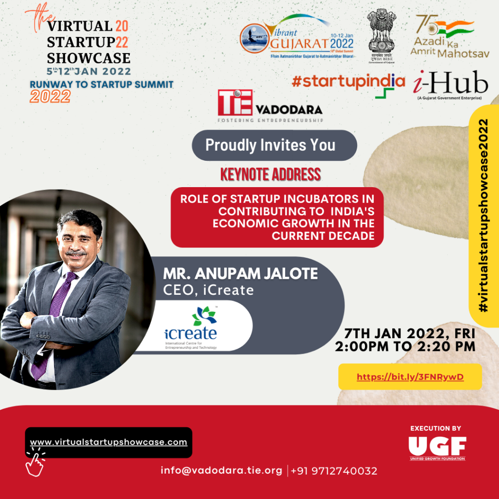 2:00 PM Keynote Address By Mr. Anupam Jalote, CEO, i – Create